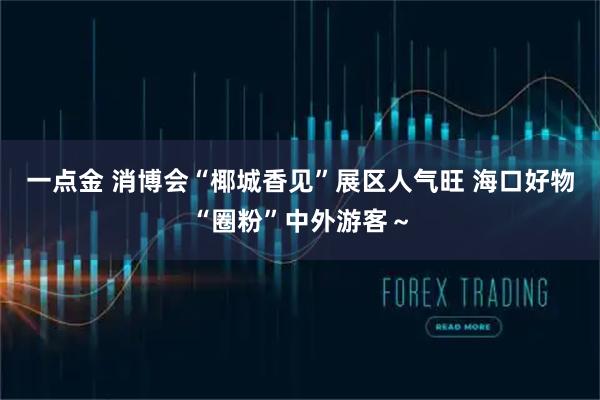 一点金 消博会“椰城香见”展区人气旺 海口好物“圈粉”中外游客～