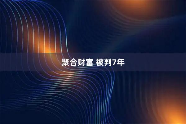 聚合财富 被判7年