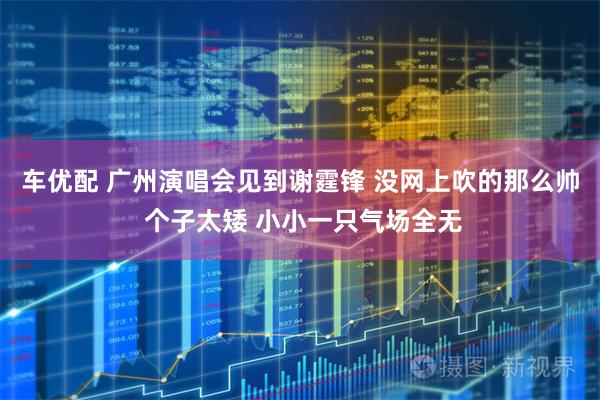 车优配 广州演唱会见到谢霆锋 没网上吹的那么帅 个子太矮 小小一只气场全无