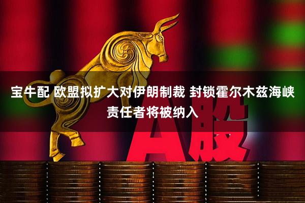 宝牛配 欧盟拟扩大对伊朗制裁 封锁霍尔木兹海峡责任者将被纳入